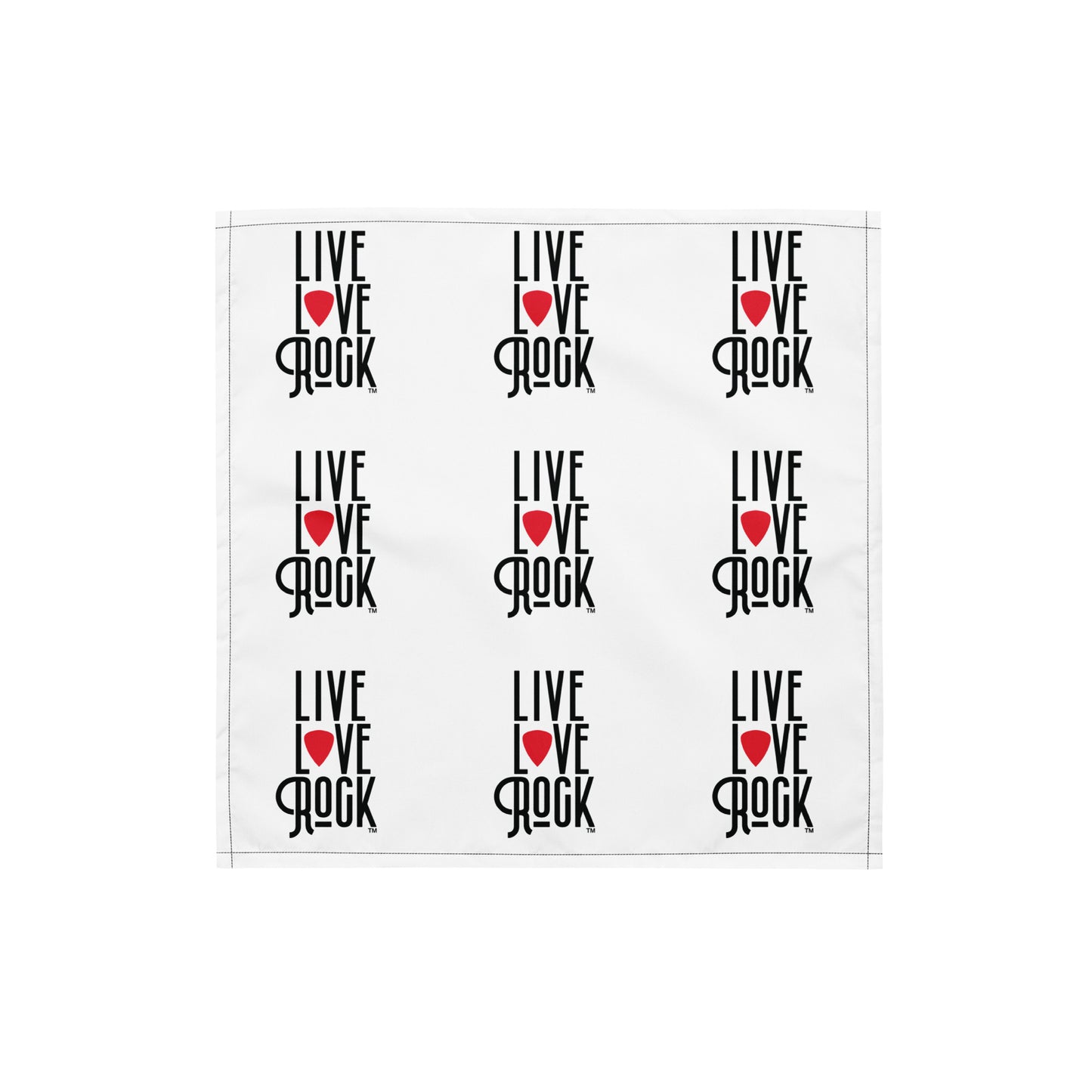 All-over printed logo bandana