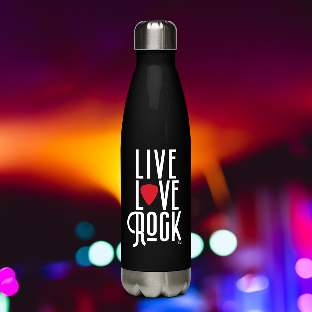 Black stainless steel water bottle